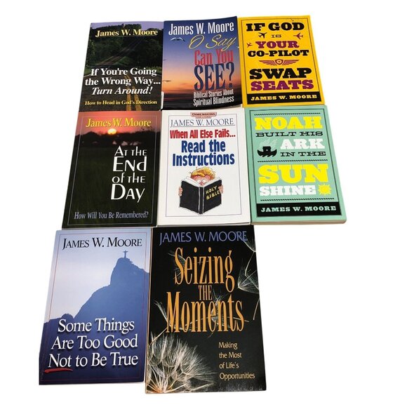 James W. Moore 8 Books Christian Living Inspirational Various Titles Paperbacks - Picture 1 of 16